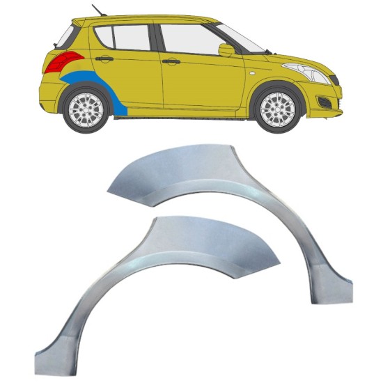 Galinė arka už Suzuki Swift 2010-2017 / Kairė + Dešinė / Rinkinys 16366