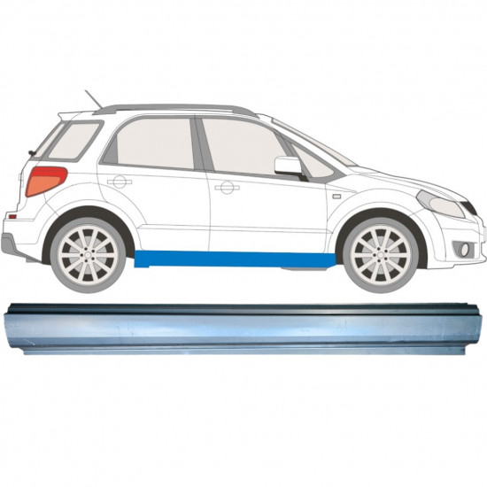 Slenkstis, apatinė už Fiat Sedici Suzuki Sx4 2006-2014 / Dešinė 6505