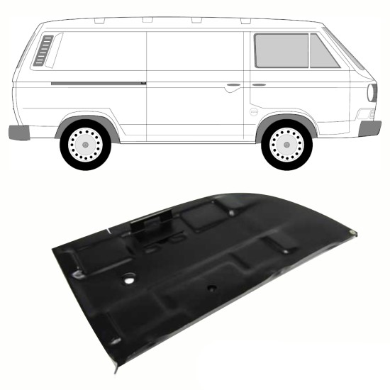 Akumuliatoriaus pagrindo dalis už Volkswagen Transporter T3 1979-1992 10808