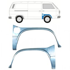 Lankas prie priekinio rato už VW Transporter T3 1979-1992 / Kairė + Dešinė / Rinkinys 9778