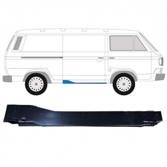 Slankiojančių durų lovelis už VW Transporter T3 1979-1992 / Dešinė 11636