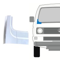 Stiklo apatinės dalies skarda už Volkswagen Transporter T3 1979-1992 / Dešinė 16126