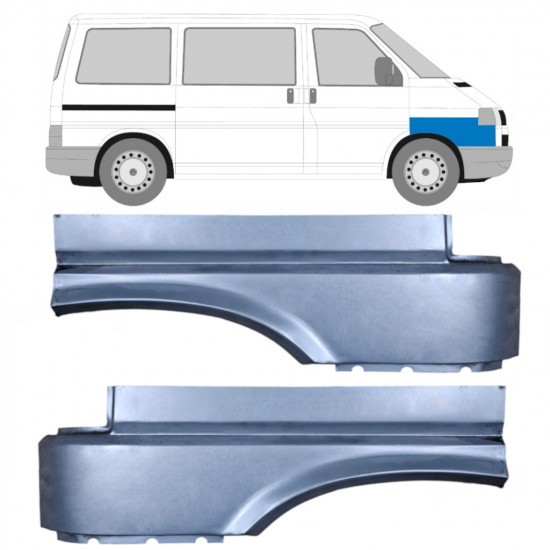 Sparno apatinė dalis už VW Transporter T4 1990-2003 / Kairė + Dešinė / Rinkinys 10620