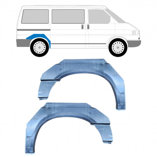 Galinė arka už VW Transporter T4 1990-2003 / SWB / Kairė + Dešinė / Rinkinys 9446