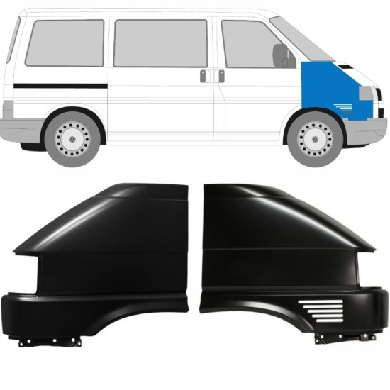 Priekinis sparnas už Volkswagen Transporter T4 1996-2003 / Kairė + Dešinė / Rinkinys 10583