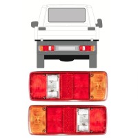 Galinis žibintas už Volkswagen Transporter T4 1990-2003 / Kairė + Dešinė / Rinkinys 9756