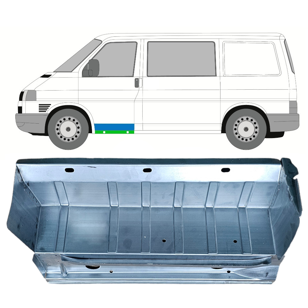 Slenkstis Priekinio Laiptelio Vidinė Dalis Už Vw Transporter T4 1990-2003 / Kairė 9023