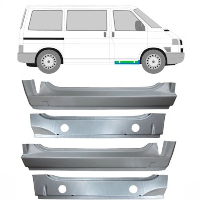 Slenkstis priekinis vidinė + išorinė dalis už Volkswagen Transporter T4 1990-2003 / Rinkinys 9907