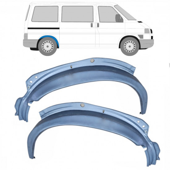 Vidinė galinė arka už VW Transporter T4 1990-2003 / Kairė + Dešinė / Rinkinys 10621