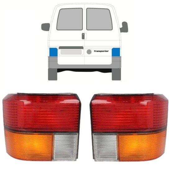 Galinis žibintas už Volkswagen Transporter T4 1990-2003 / Kairė + Dešinė / Rinkinys 9769