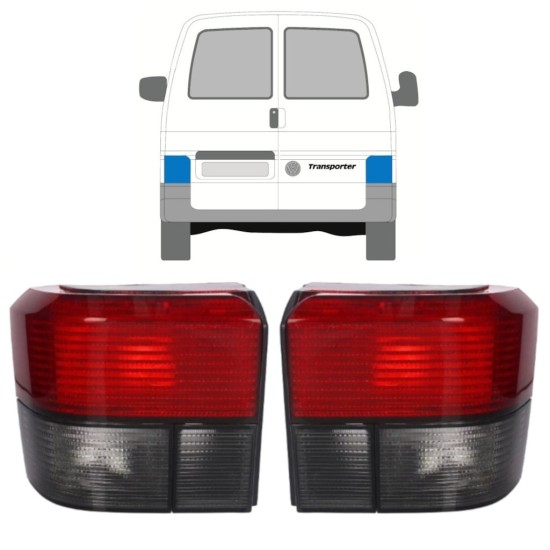 Galinis žibintas už Volkswagen Transporter T4 1990-2003 / Kairė + Dešinė / Rinkinys 9770