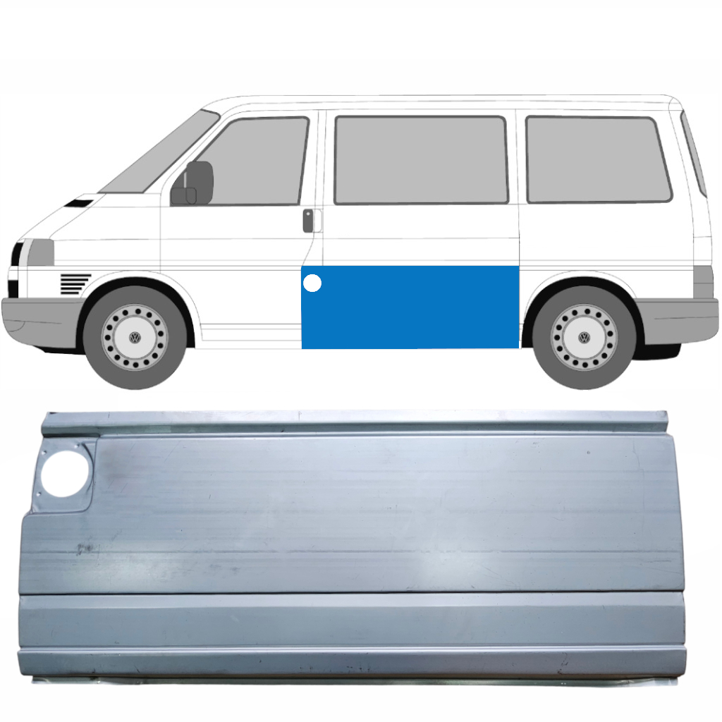 Šono Aukšta Dalis Už Vw Transporter T4 1990-2003 / Kairė 7150