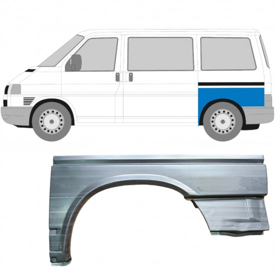 Galinė arka už VW Transporter T4 1990-2003 / SWB / Kairė 5375