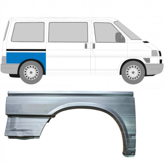 Galinė arka už VW Transporter T4 1990-2003 / SWB / Dešinė 5374