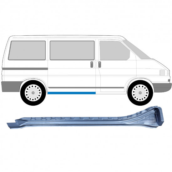 Slenkstis apatinė durų slankiojančių vidinė už VW Transporter T4 1990-2003 / LWB / Dešinė 5363