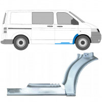 Slenkstis apatinė + sparnas priekinis už Volkswagen Transporter T5 2003-2015 / Dešinė / Rinkinys 12636