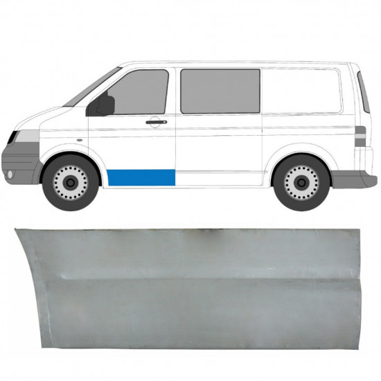 Priekinių durų išorinė dalis už VW Transporter T5 2003-2015 / Kairė 7143