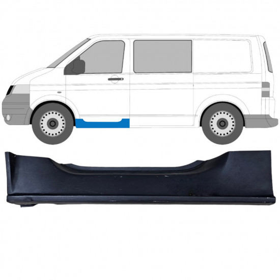 Slenkstis priekinis už Volkswagen Transporter T5 2003-2015 / Kairė 12517