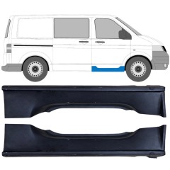 Slenkstis apatinė durų priekinių už Volkswagen Transporter T5 2003-2015 / Kairė + Dešinė / Rinkinys 12518