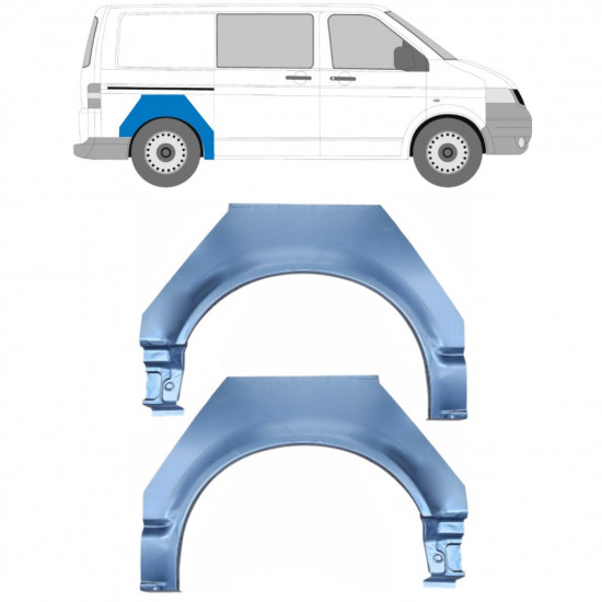 Galinė arka už VW Transporter T5 2003-2015 / Kairė + Dešinė / Rinkinys 10450