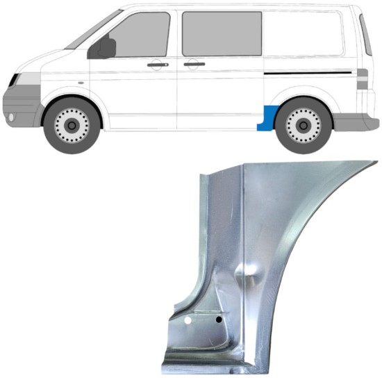 Galinė arka už Volkswagen Transporter T5 2003-2015 / Kairė 16670