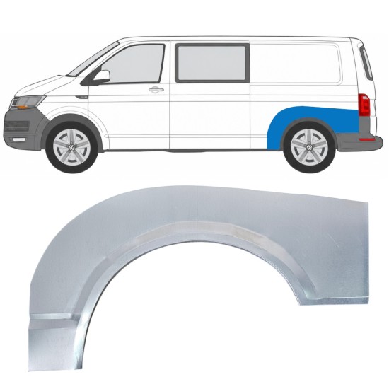 Galinė arka už Volkswagen Transporter T6 2015-2024 / Kairė 17144
