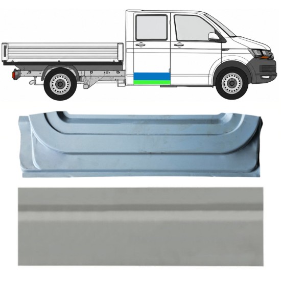 Galinių durų vidinė + išorinė dalis už Volkswagen Transporter T6 2015-2024 / Dešinė 17160