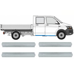 Slenkstis priekinis + galinė dalis už Volkswagen Transporter T6 2015-2024 / Kairė + Dešinė 17132