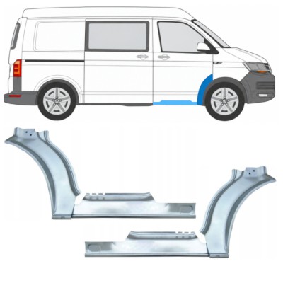 Slenkstis apatinė + sparnas priekinis už Volkswagen Transporter T6 2015-2024 17198