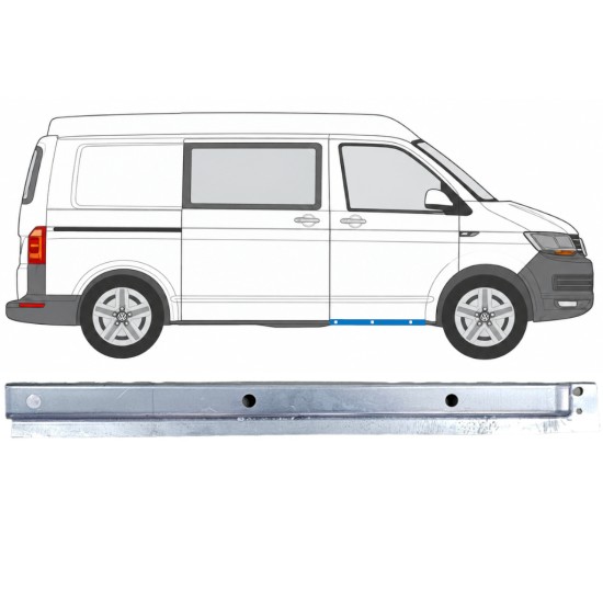 Slenkstis apatinė durų priekinių vidinė už Volkswagen Transporter T6 2015-2024 / Dešinė 17184