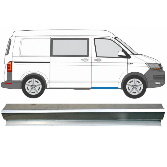 Slenkstis apatinė durų priekinių už Volkswagen Transporter T6 2015-2024 / Kairė = Dešinė (simetriška) 17129