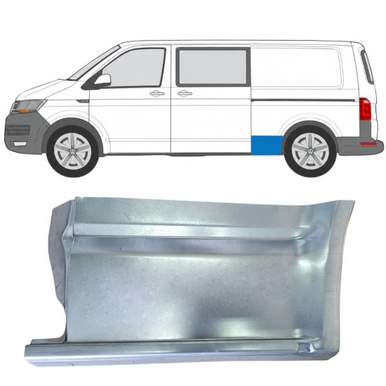 Galinė arka už Volkswagen Transporter T6 2015-2024 / Kairė 17151