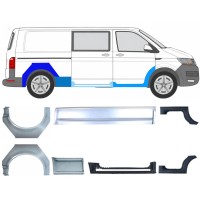 Slenkstis apatinė + sparnas galinis už Volkswagen Transporter T6 2015-2024 17138