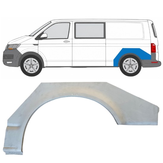 Galinė arka už Volkswagen Transporter T6 2015-2024 / Kairė 17140