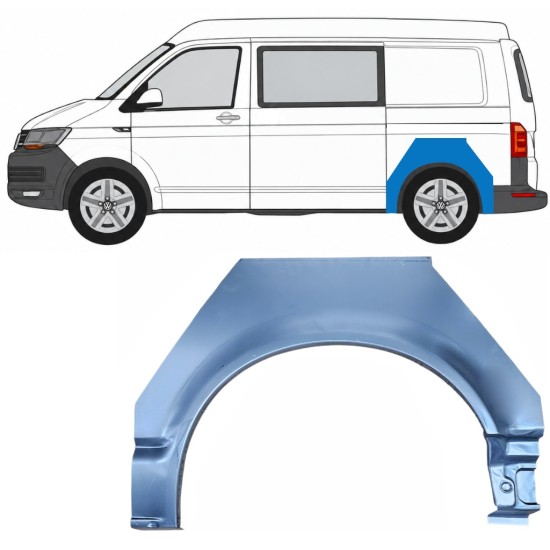 Galinė arka už Volkswagen Transporter T6 2015-2024 / Kairė 17115