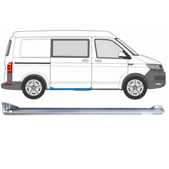 Slenkstis po slankiojančiomis durimis už Volkswagen Transporter T6 2015-2024 / Dešinė 17179