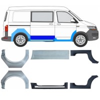 Slenkstis apatinė + sparnas galinis už Volkswagen Transporter T6 2015-2024 17136