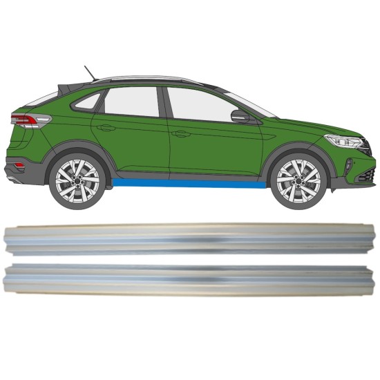 Slenkstis, apatinė už Volkswagen Taigo 2021- / Kairė + Dešinė / Rinkinys 14938