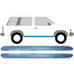 Slenkstis, apatinė už Nissan Terrano I 1986-1996 / Kairė + Dešinė / Rinkinys 11365