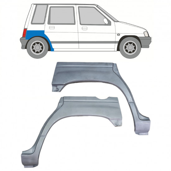 Galinė arka už Daewoo Tico 1991-2000 / Rinkinys 12525