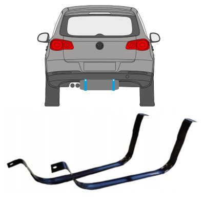 Kuro bako laikikliai už Volkswagen Tiguan 2007-2016 14954