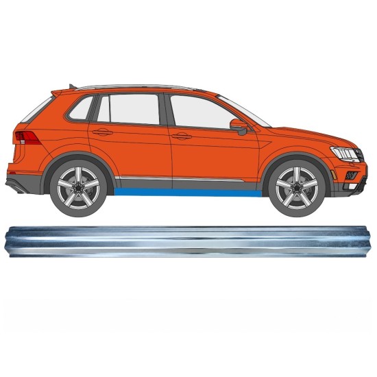 Slenkstis apatinė dalis už Volkswagen Tiguan 2016-2024 / Dešinė 17220