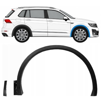 Sparno juosta priekinio sparno už Volkswagen Tiguan 2016-2020 R-Line / Dešinė / Rinkinys 14848
