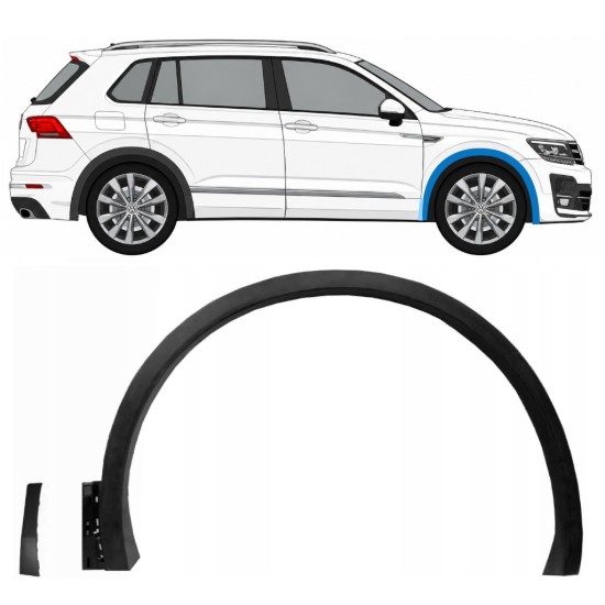 Sparno juosta priekinio sparno už Volkswagen Tiguan 2016-2020 R-Line / Dešinė / Rinkinys 14848