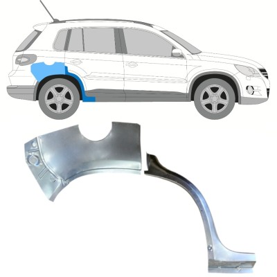 Galinė arka už Volkswagen Tiguan 2007-2016 / Dešinė / Rinkinys 15787