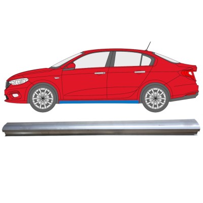 Slenkstis apatinė dalis už Fiat Tipo 2016- / Kairė 14973