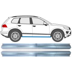 Slenkstis, apatinė už Volkswagen Touareg 2010-2018 / Kairė = Dešinė (simetriška) / Rinkinys 11749