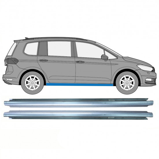 Slenkstis, apatinė už VW Touran 2015- / Kairė = Dešinė (simetriška) / Rinkinys 10660