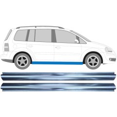 Slenkstis, apatinė už Volkswagen Touran 2003-2010 / Kairė + Dešinė / Rinkinys 11943
