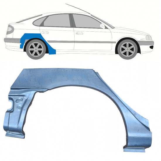 Galinė arka už Toyota Avensis 1997-2003 / Dešinė 7615